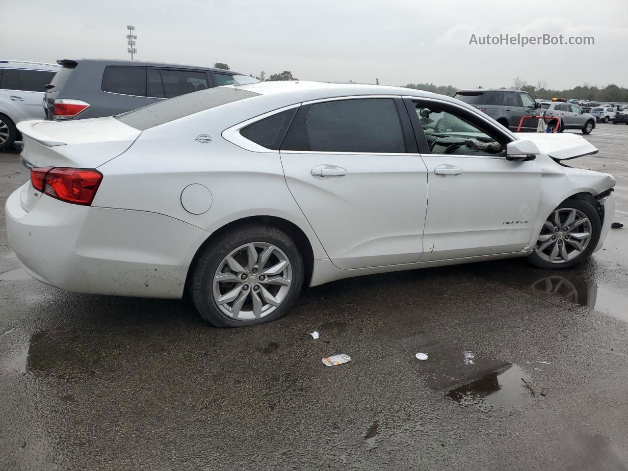 2016 Chevrolet Impala Lt White vin: 2G1115S37G9180639