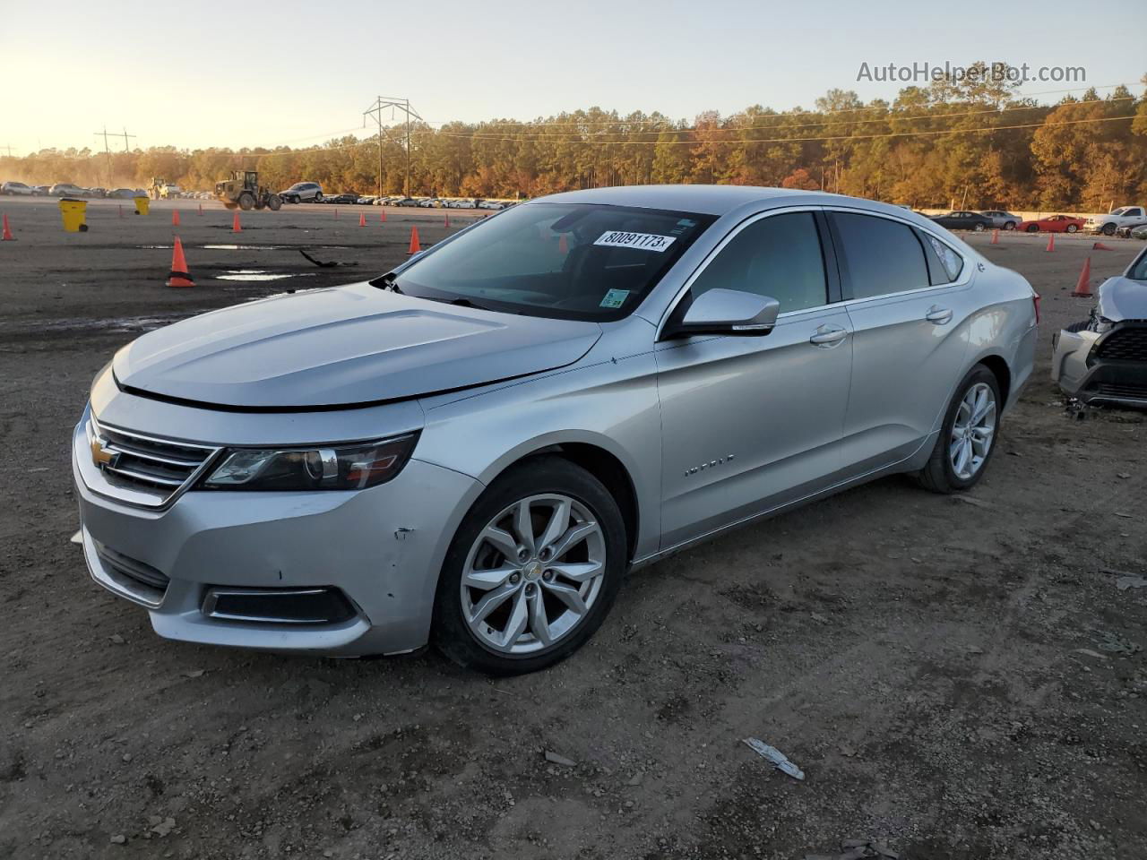 2016 Chevrolet Impala Lt Silver vin: 2G1115S38G9136469