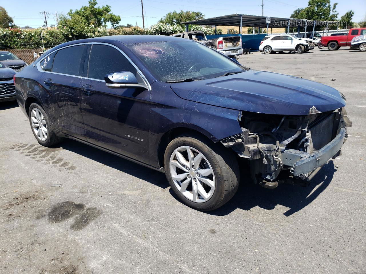 2016 Chevrolet Impala Lt Blue vin: 2G1115S38G9145513