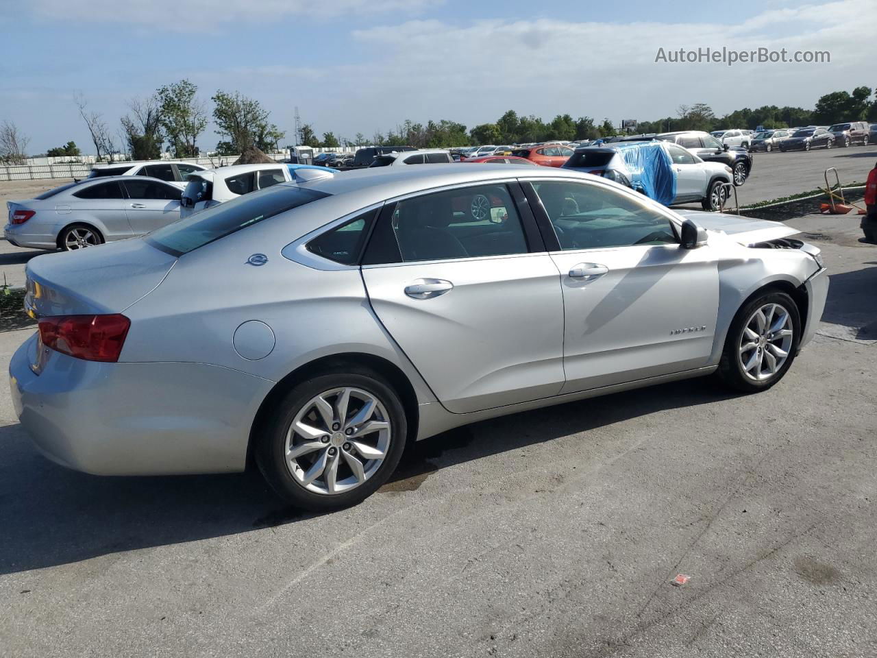 2016 Chevrolet Impala Lt Silver vin: 2G1115S38G9198891