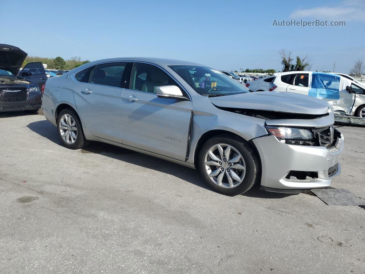 2016 Chevrolet Impala Lt Silver vin: 2G1115S38G9198891