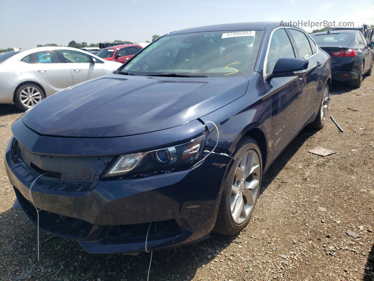 2016 Chevrolet Impala Lt Blue vin: 2G1115S38G9205340