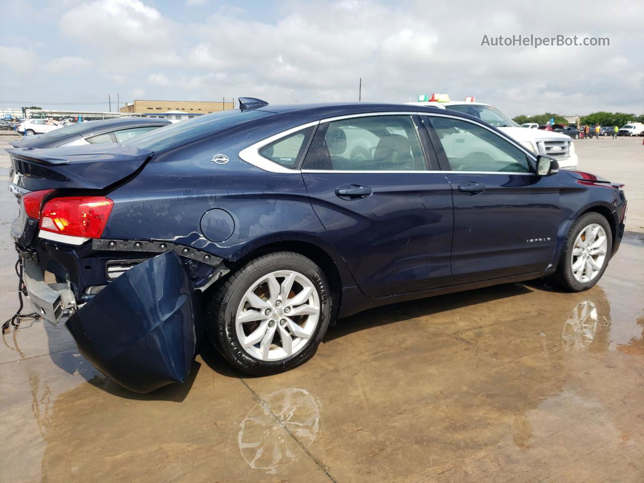 2016 Chevrolet Impala Lt Blue vin: 2G1115S3XG9194390