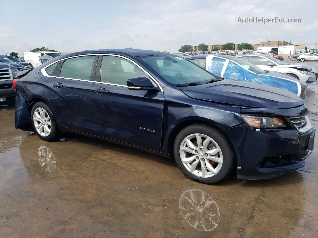 2016 Chevrolet Impala Lt Blue vin: 2G1115S3XG9194390