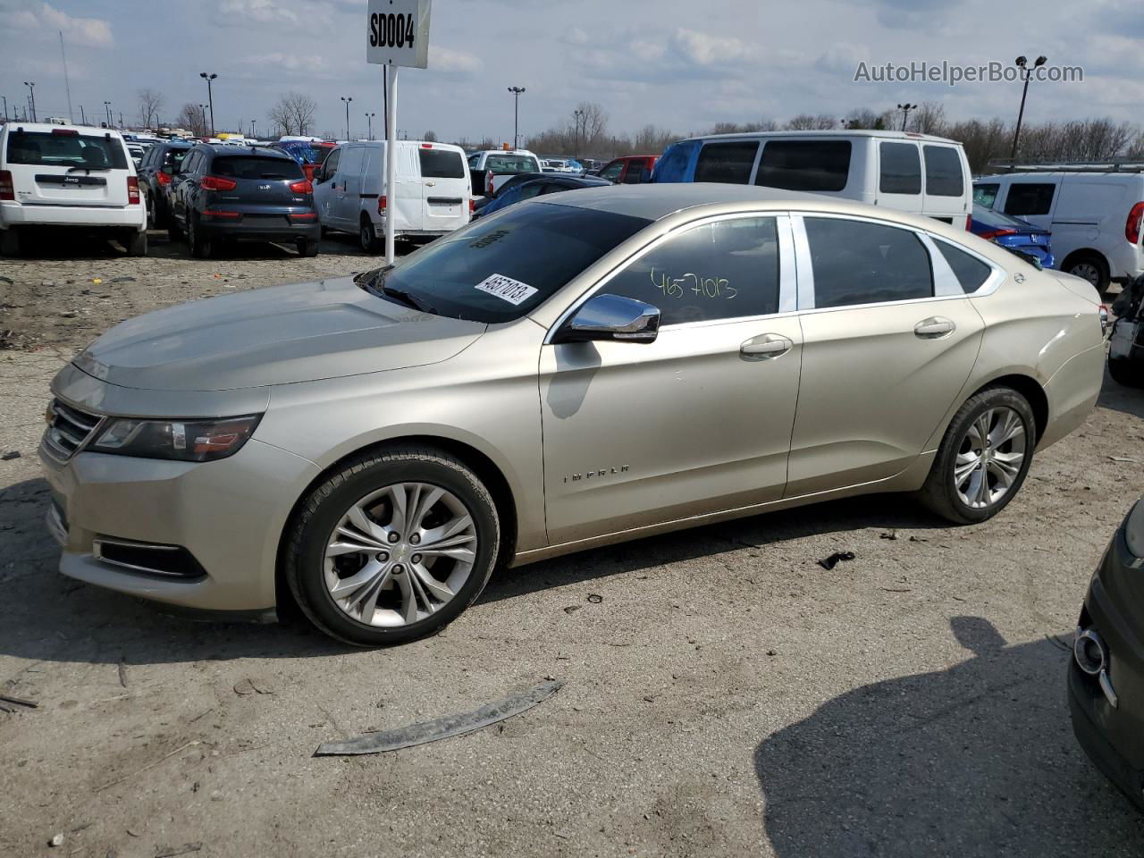 2014 Chevrolet Impala Lt Cream vin: 2G1115SL6E9151937