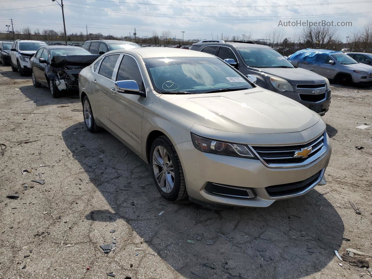 2014 Chevrolet Impala Lt Cream vin: 2G1115SL6E9151937