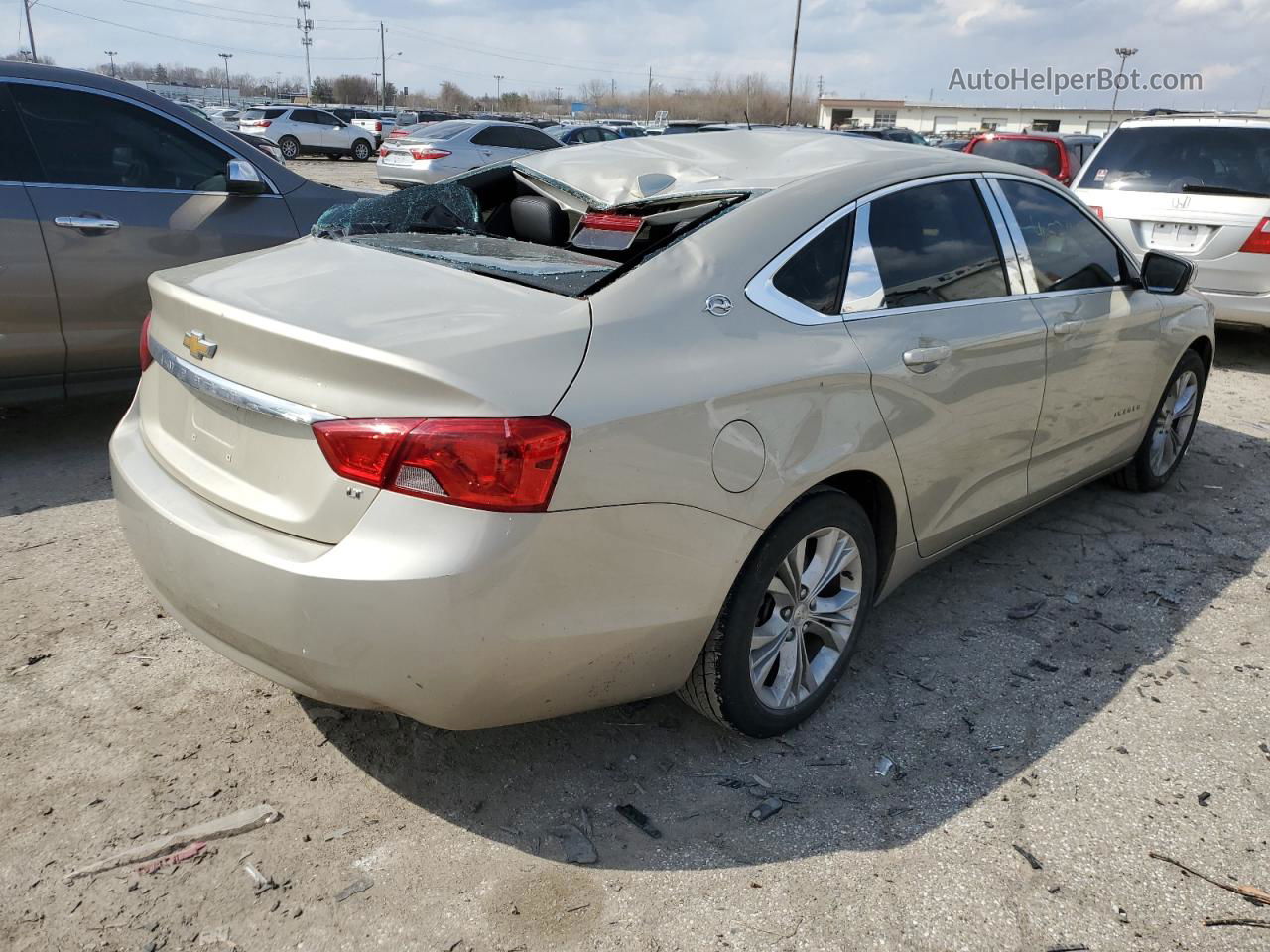 2014 Chevrolet Impala Lt Cream vin: 2G1115SL6E9151937