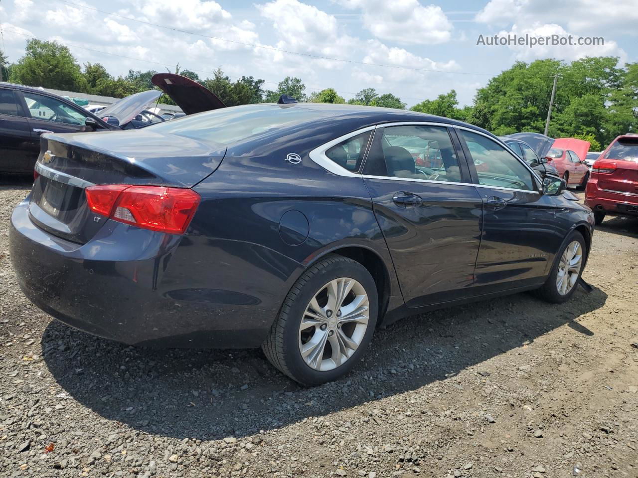 2014 Chevrolet Impala Lt Синий vin: 2G1115SL7E9111883