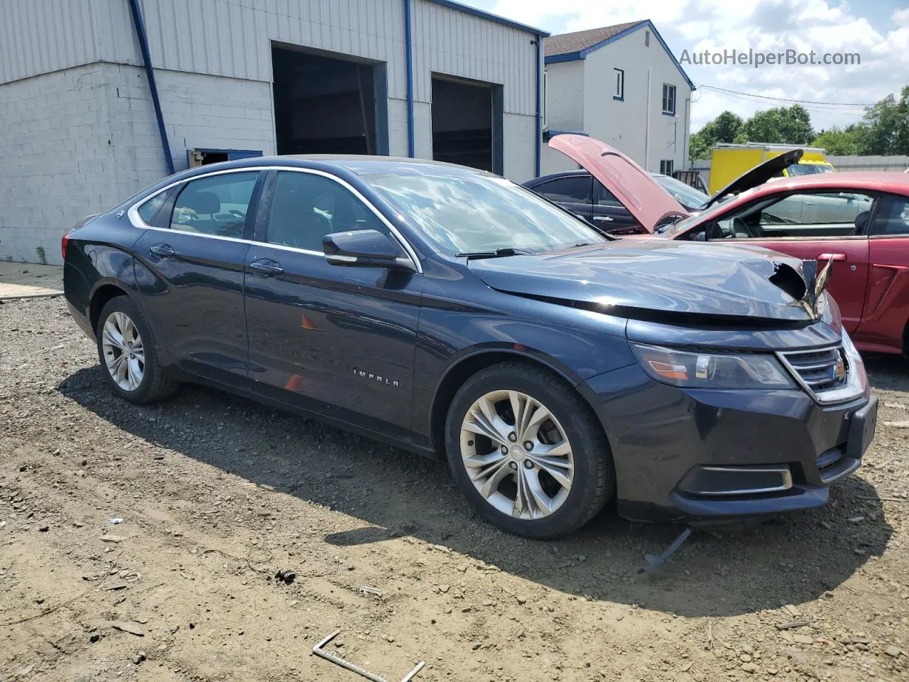 2014 Chevrolet Impala Lt Blue vin: 2G1115SL7E9111883