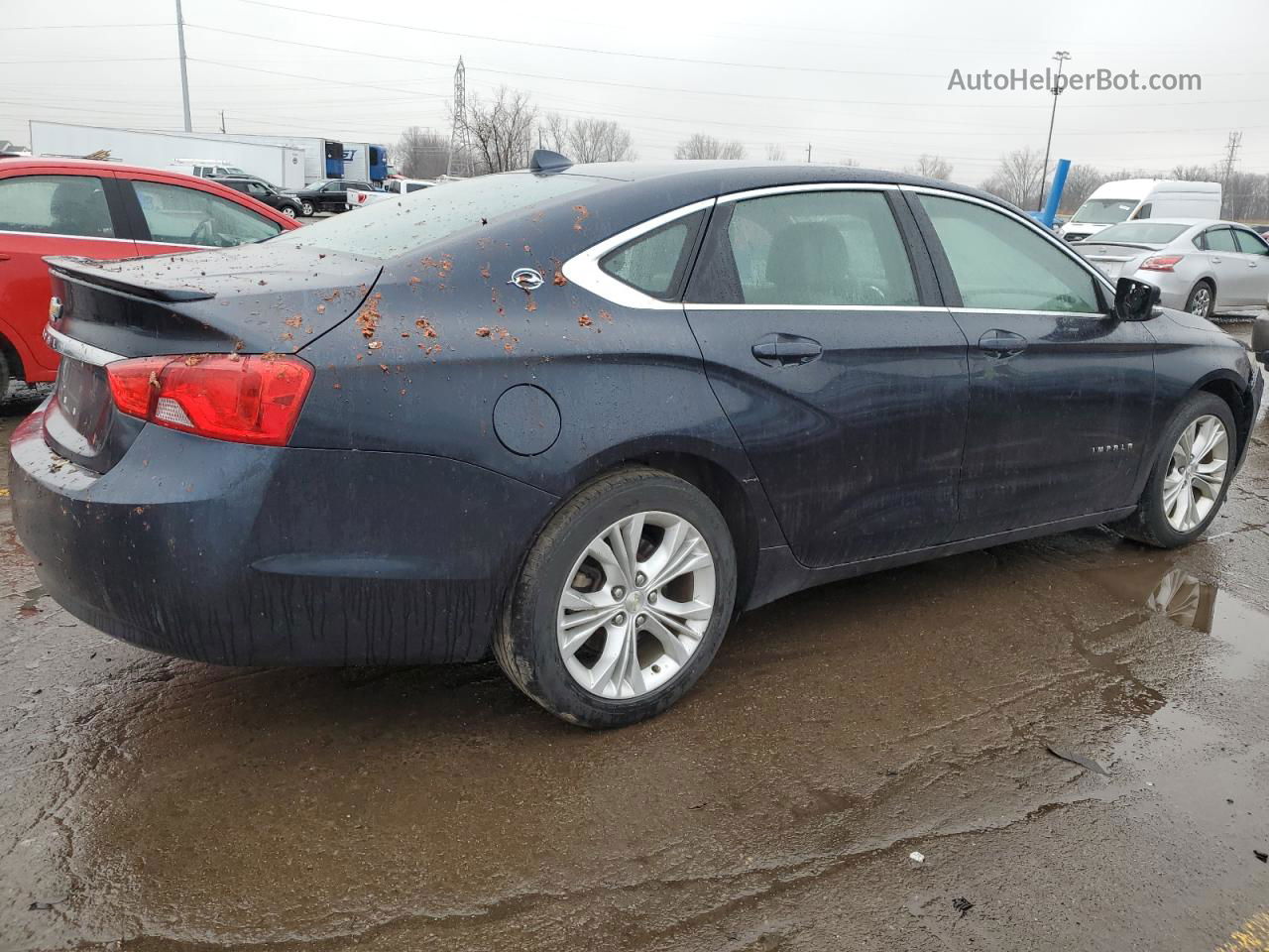 2014 Chevrolet Impala Lt Blue vin: 2G1115SL7E9292130