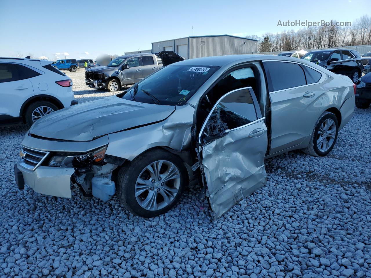 2014 Chevrolet Impala Lt Beige vin: 2G1115SLXE9211380