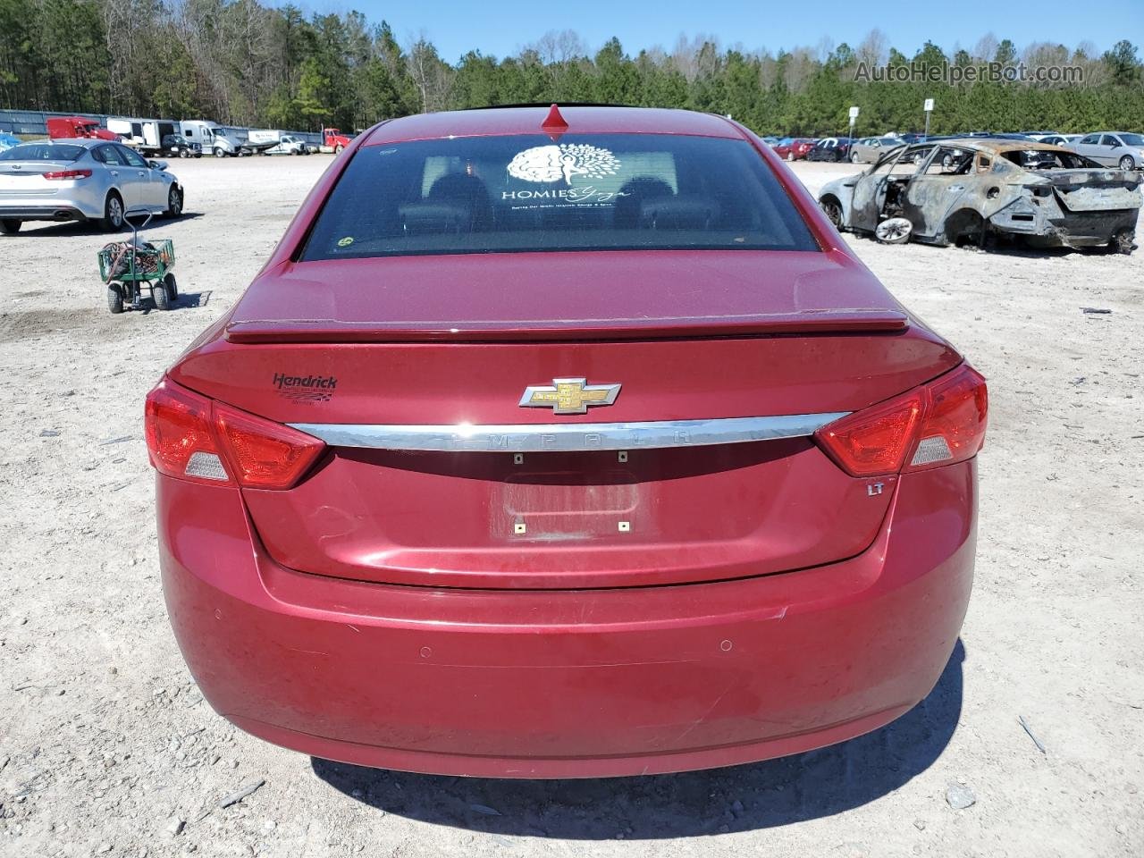 2014 Chevrolet Impala Lt Red vin: 2G1125S30E9104786