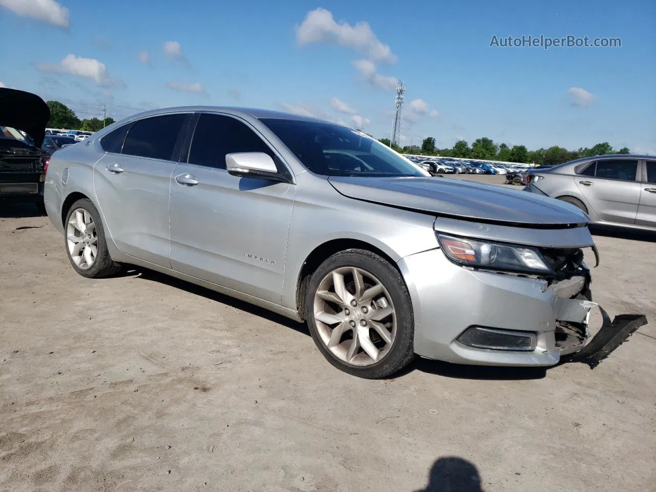 2014 Chevrolet Impala Lt Silver vin: 2G1125S30E9107414