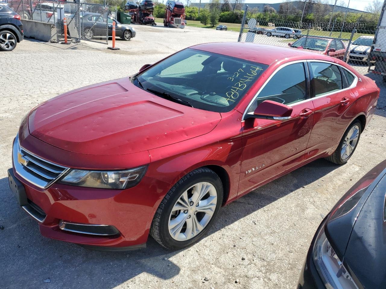 2014 Chevrolet Impala Lt Red vin: 2G1125S30E9193582