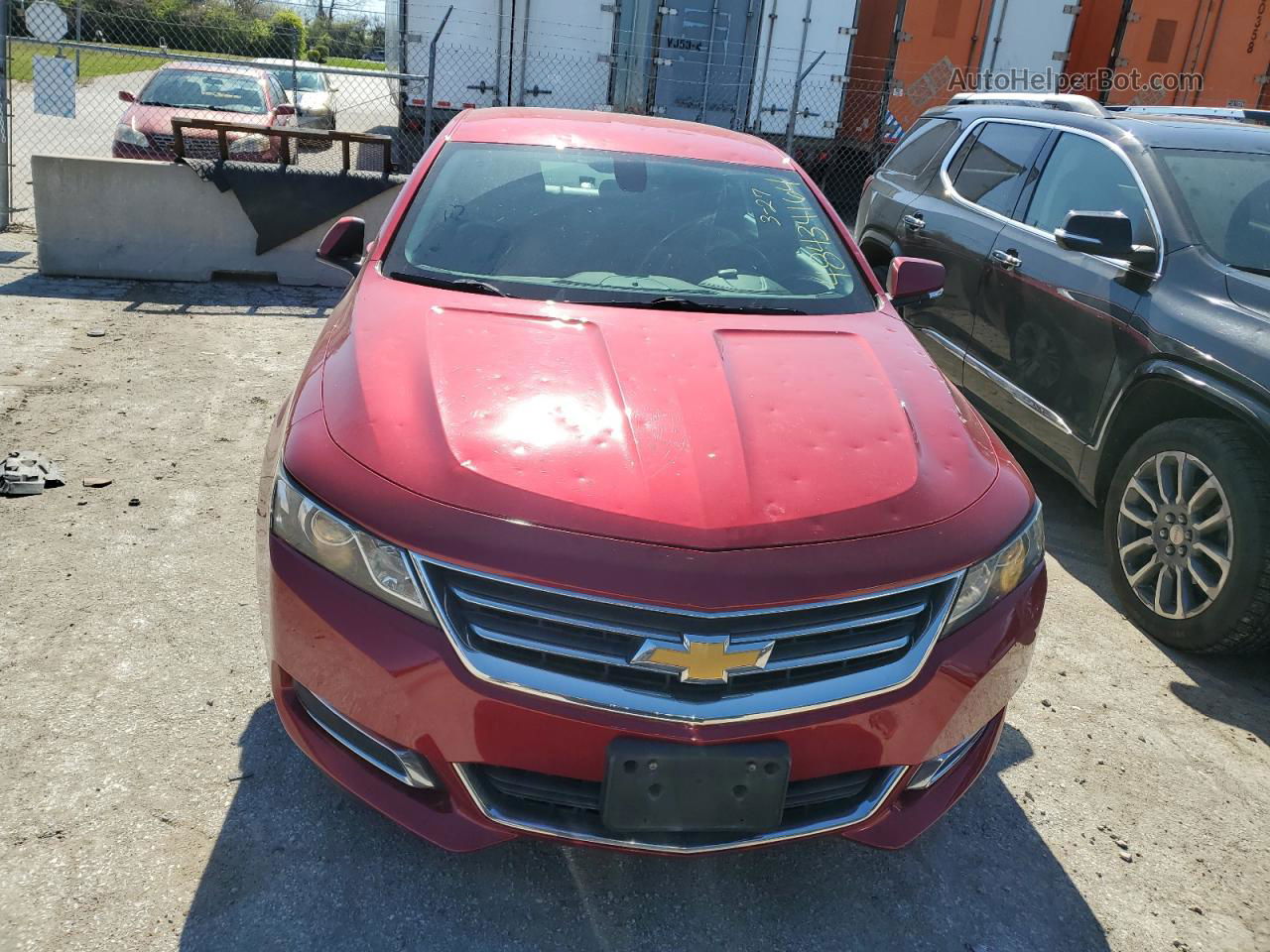 2014 Chevrolet Impala Lt Red vin: 2G1125S30E9193582