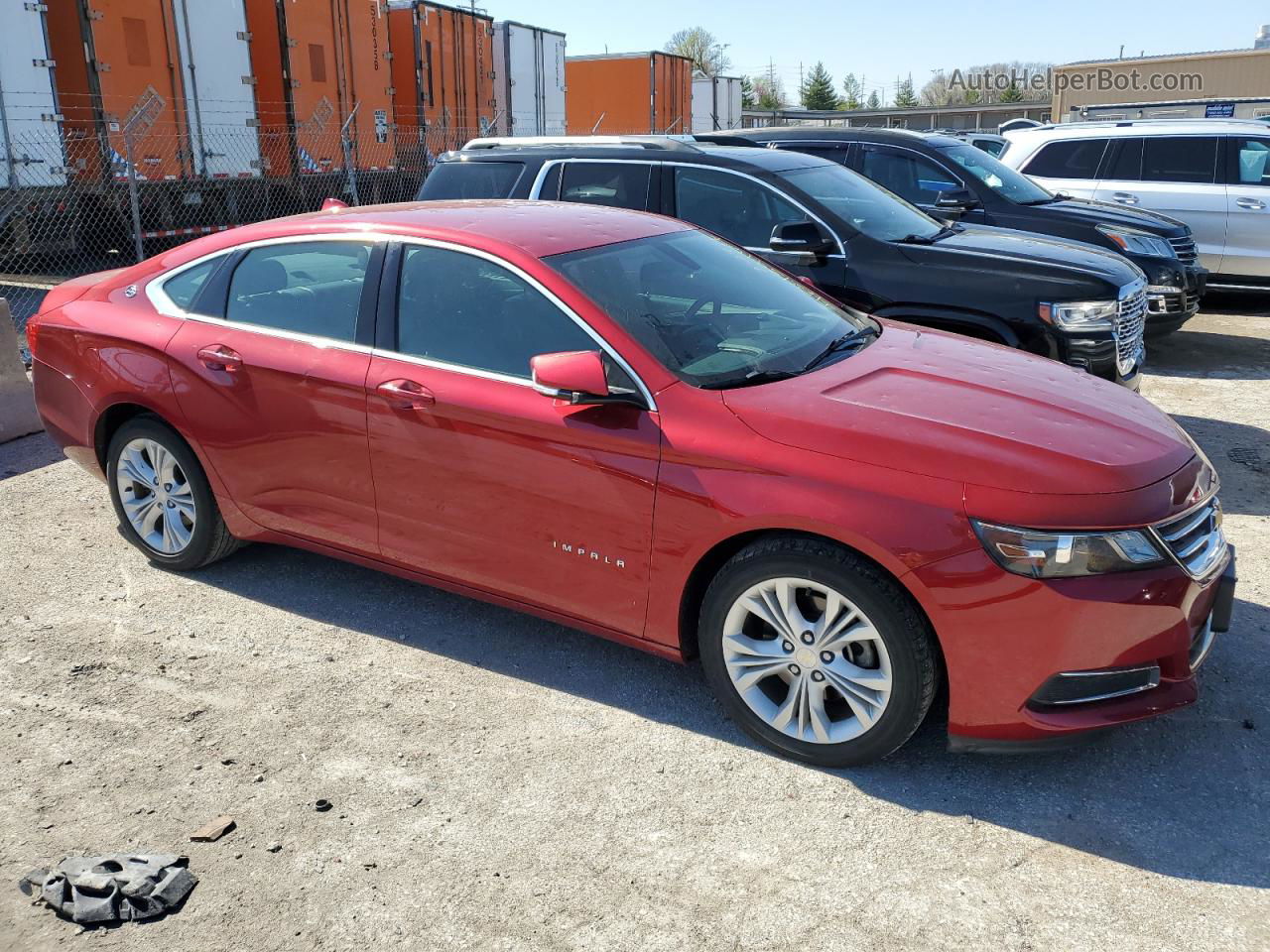 2014 Chevrolet Impala Lt Red vin: 2G1125S30E9193582