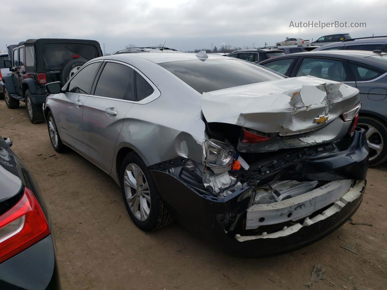 2014 Chevrolet Impala Lt Silver vin: 2G1125S32E9107270