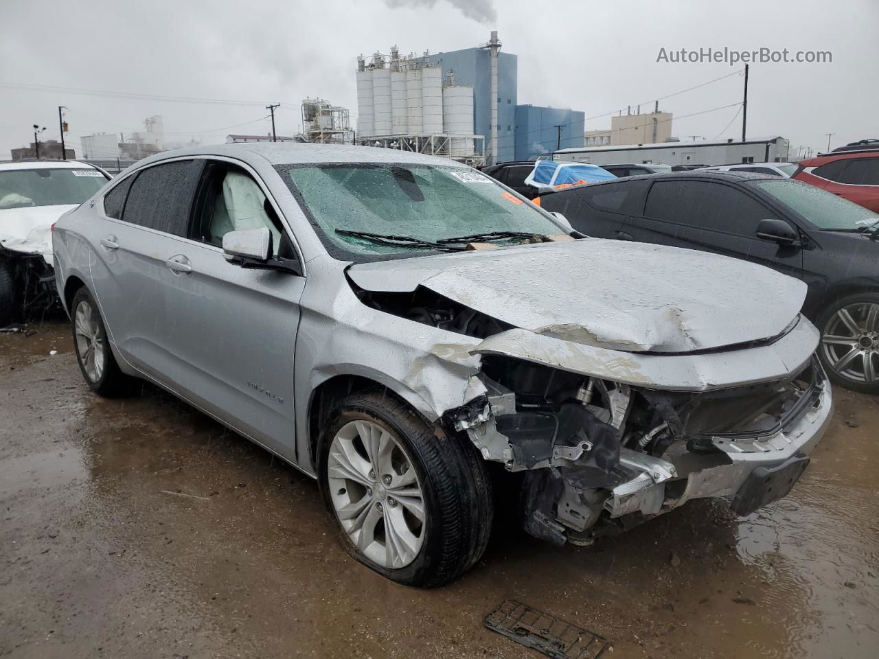 2014 Chevrolet Impala Lt Silver vin: 2G1125S32E9193650