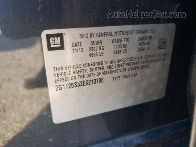2014 Chevrolet Impala Lt Charcoal vin: 2G1125S32E9210138