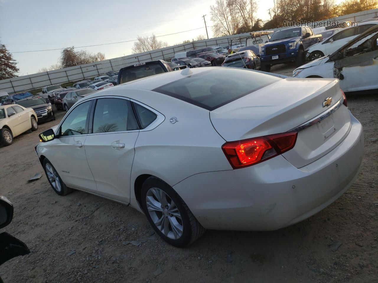 2014 Chevrolet Impala Lt White vin: 2G1125S34E9208312