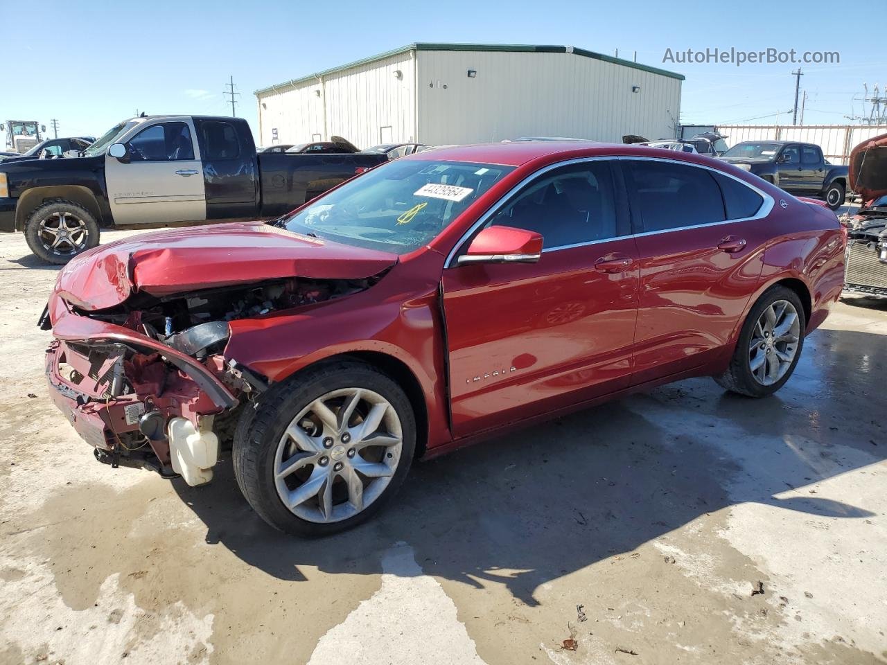 2014 Chevrolet Impala Lt Red vin: 2G1125S34E9256828