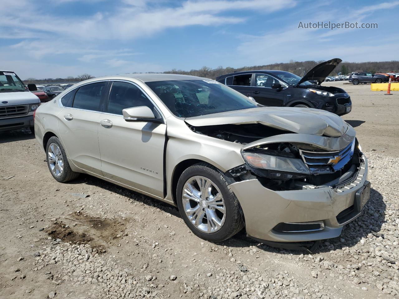 2014 Chevrolet Impala Lt Gold vin: 2G1125S35E9104170