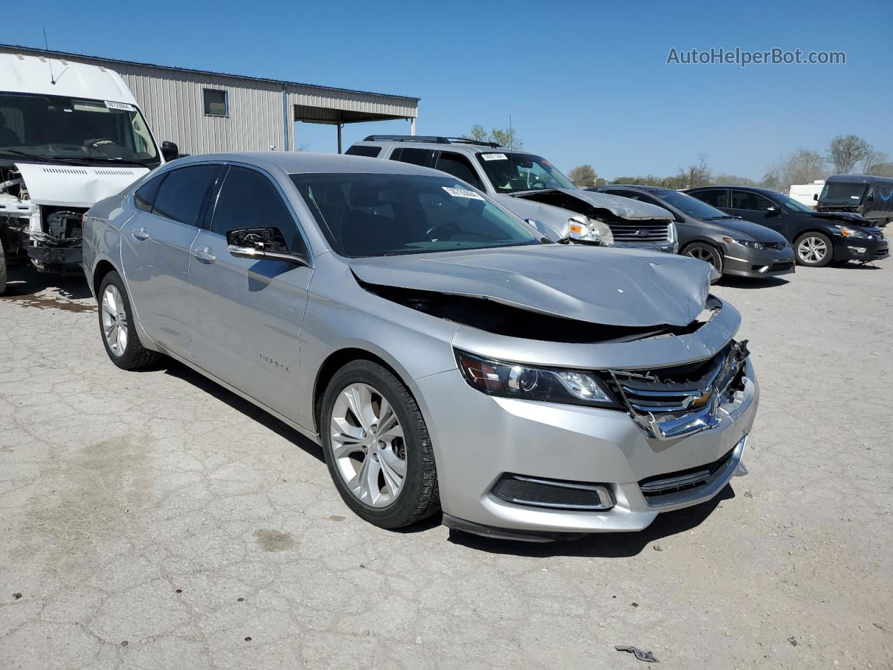 2014 Chevrolet Impala Lt Silver vin: 2G1125S35E9105285