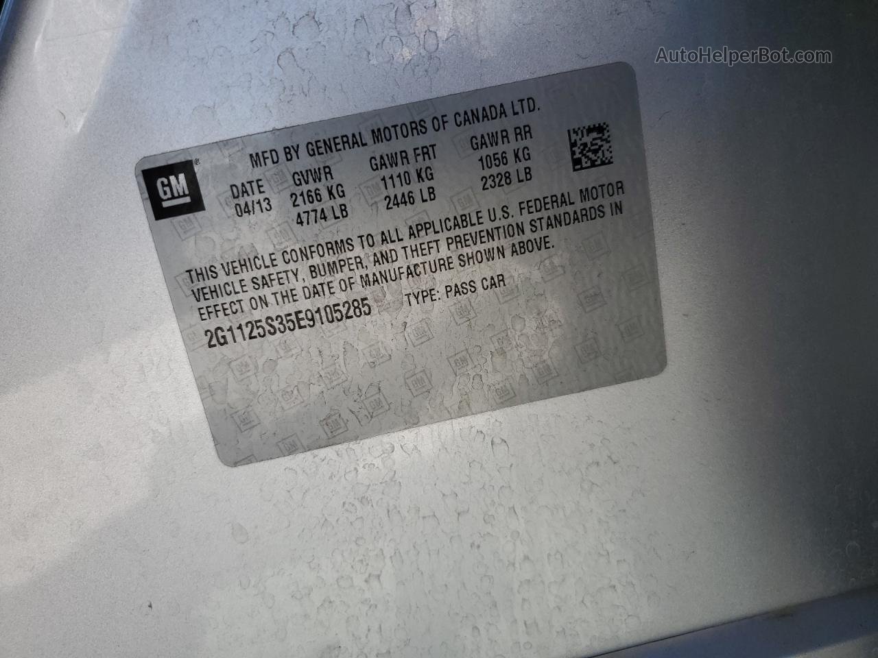 2014 Chevrolet Impala Lt Silver vin: 2G1125S35E9105285