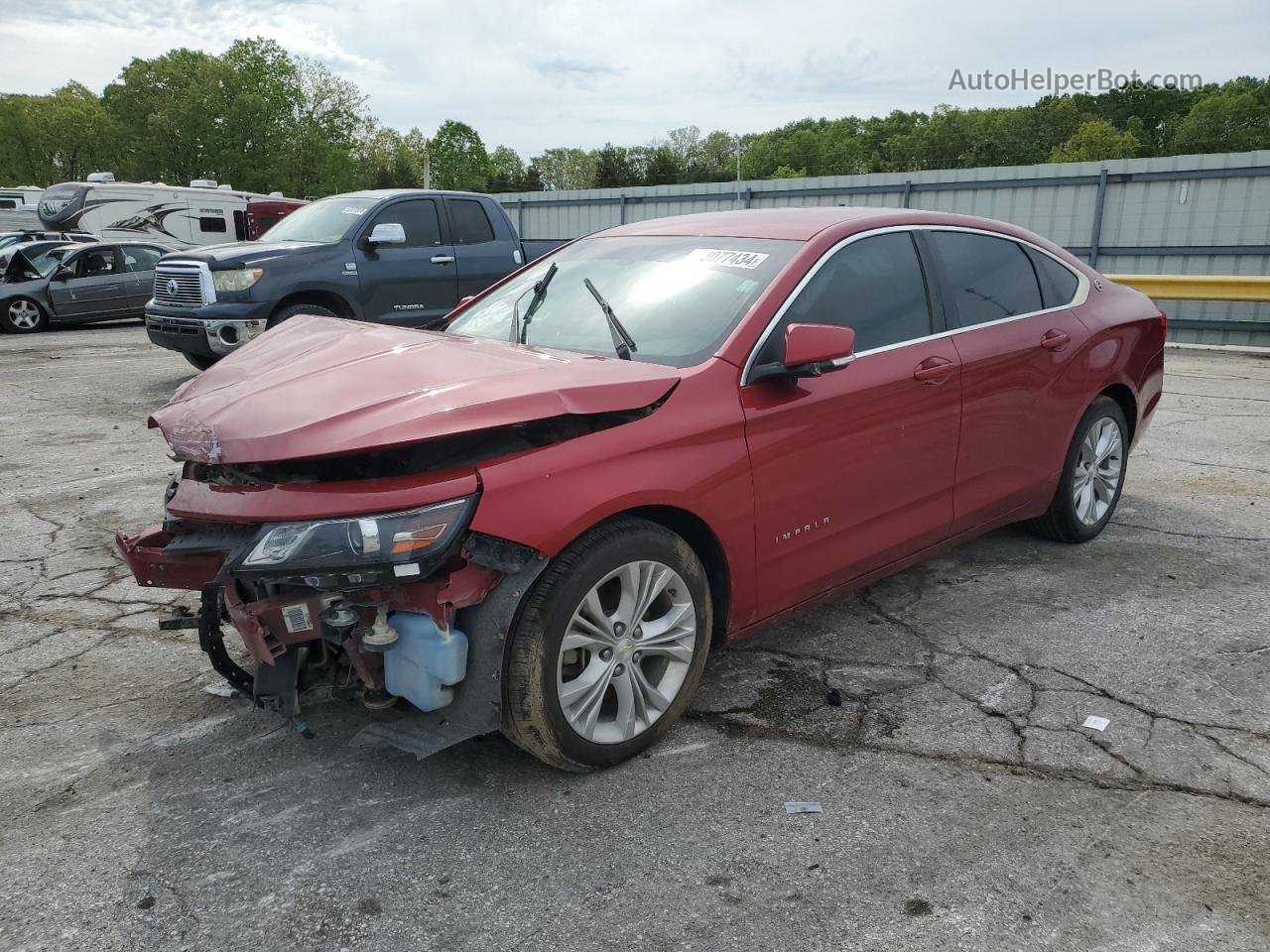 2014 Chevrolet Impala Lt Red vin: 2G1125S35E9154194