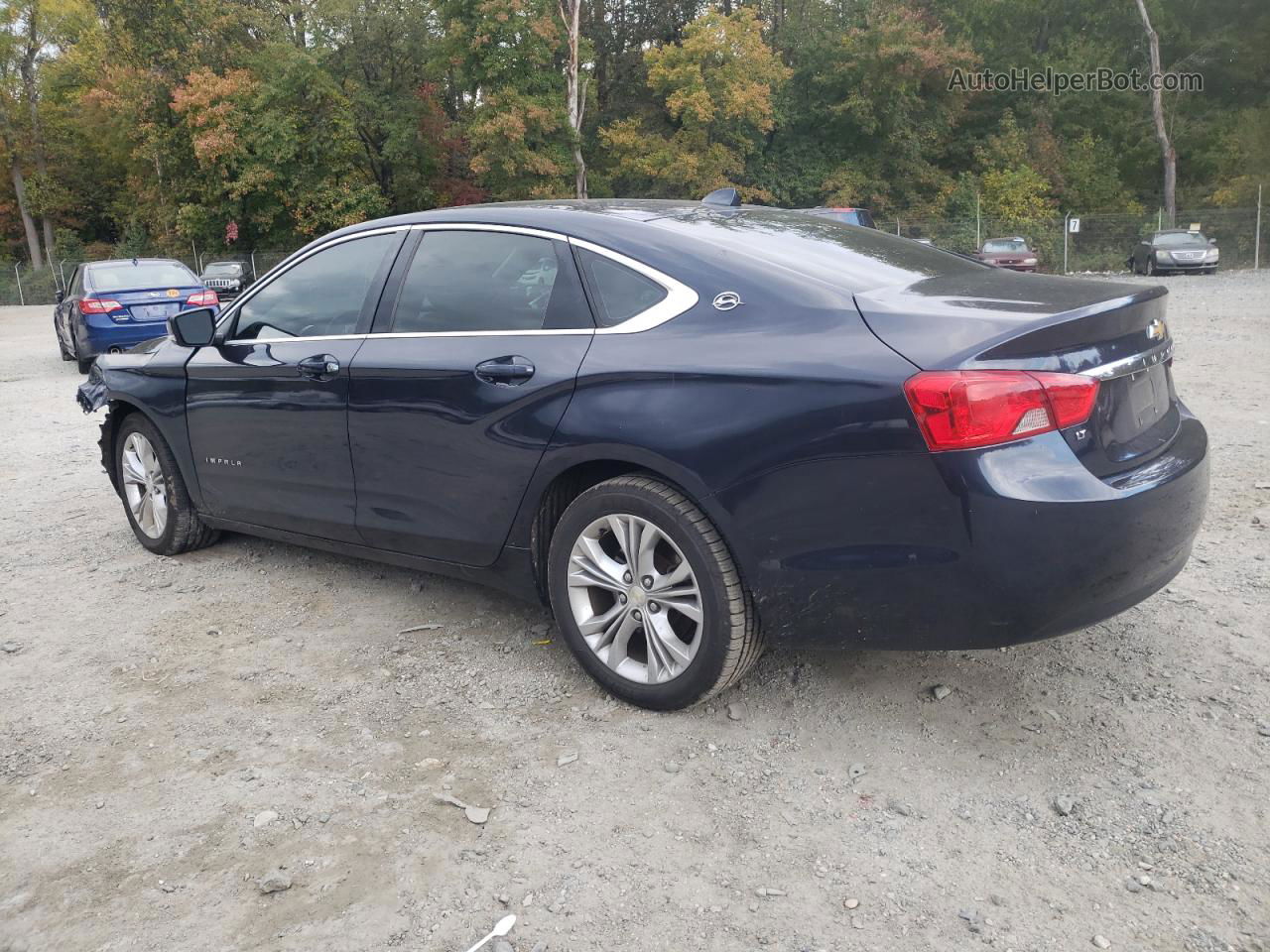 2014 Chevrolet Impala Lt Blue vin: 2G1125S35E9291376