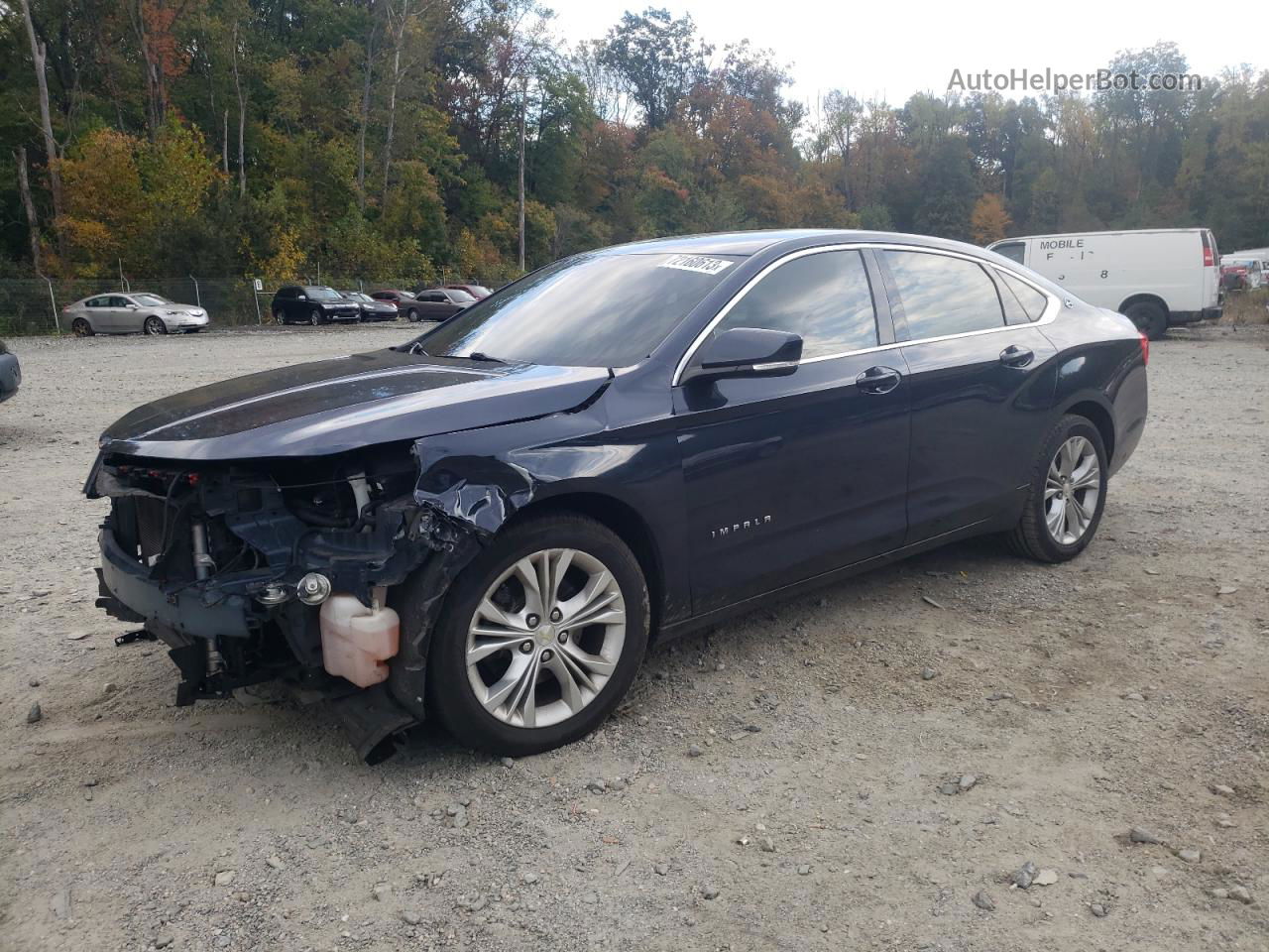 2014 Chevrolet Impala Lt Blue vin: 2G1125S35E9291376