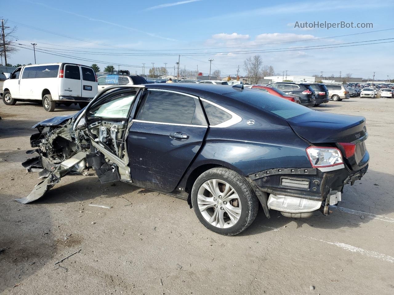 2014 Chevrolet Impala Lt Синий vin: 2G1125S36E9122189