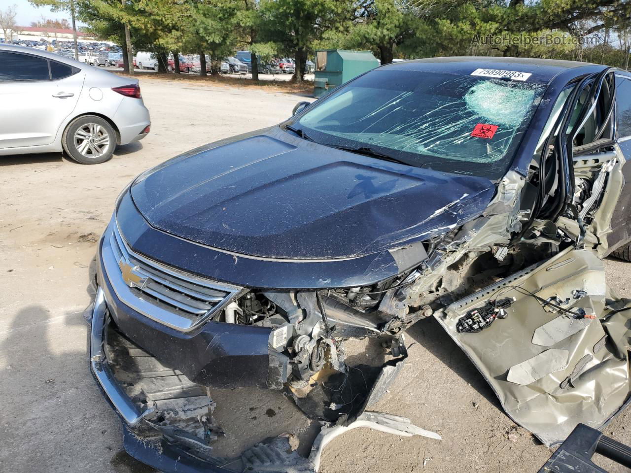 2014 Chevrolet Impala Lt Blue vin: 2G1125S36E9122189