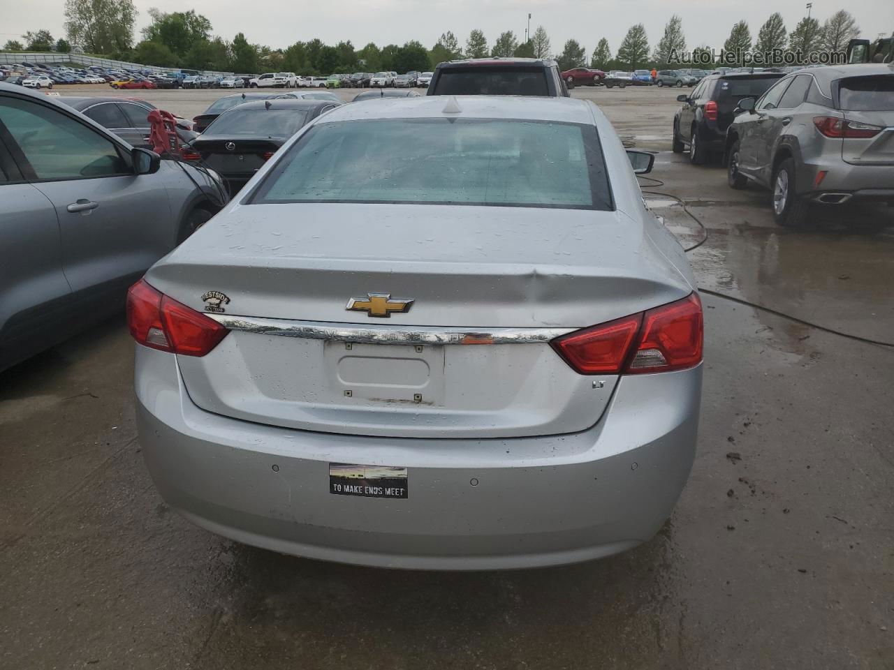 2014 Chevrolet Impala Lt Silver vin: 2G1125S36E9134617