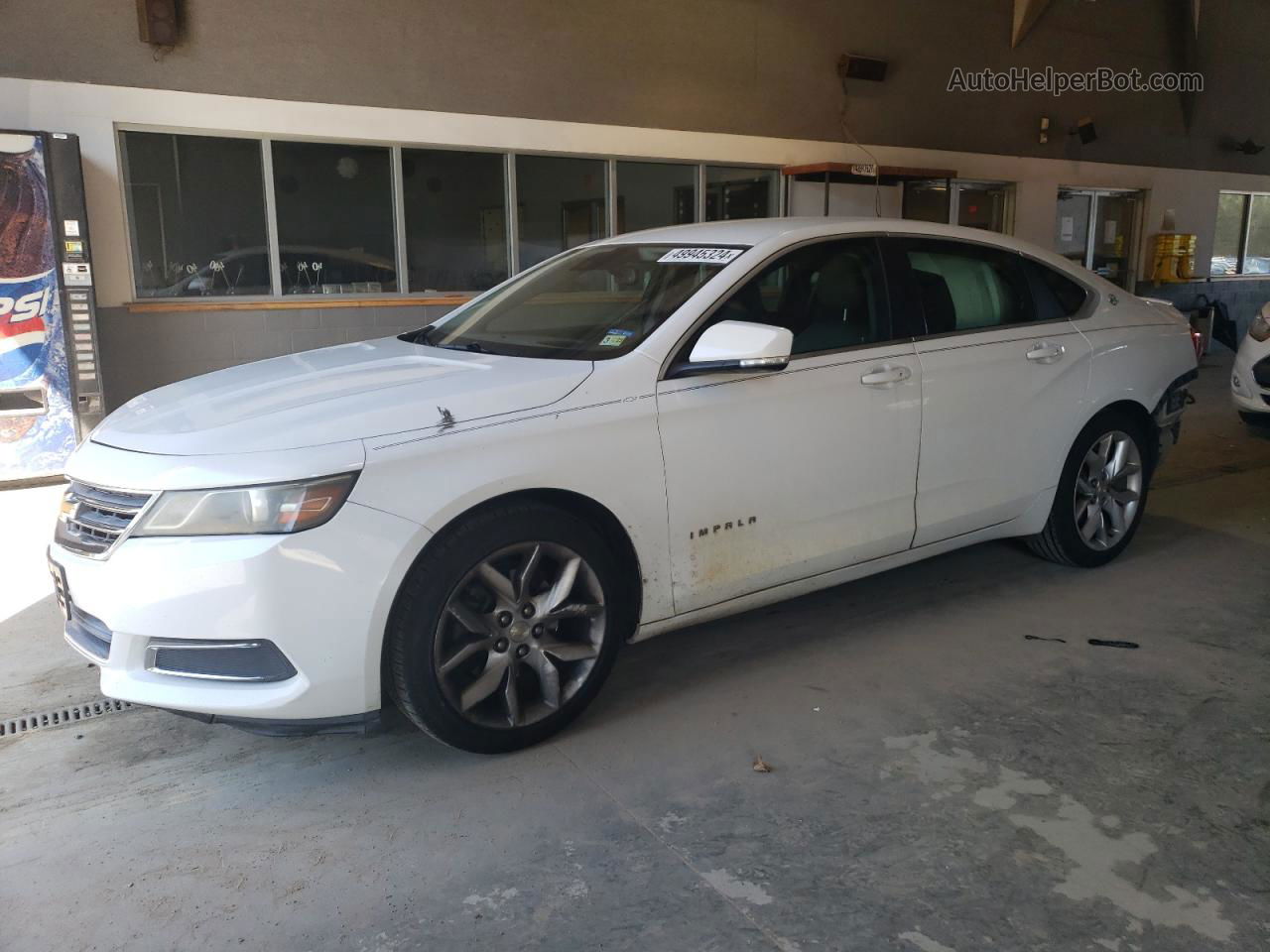 2014 Chevrolet Impala Lt White vin: 2G1125S36E9140644