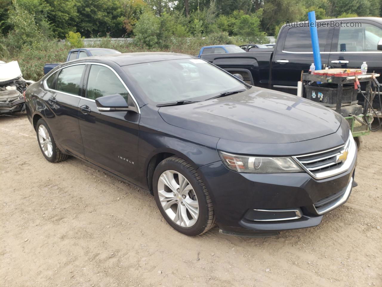 2014 Chevrolet Impala Lt Blue vin: 2G1125S36E9143673