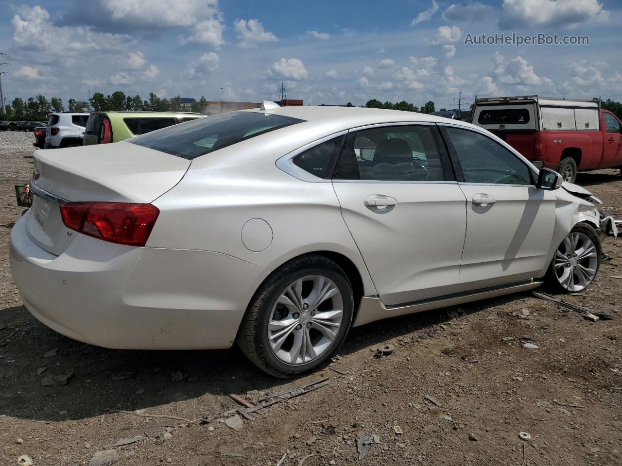 2014 Chevrolet Impala Lt White vin: 2G1125S36E9197720