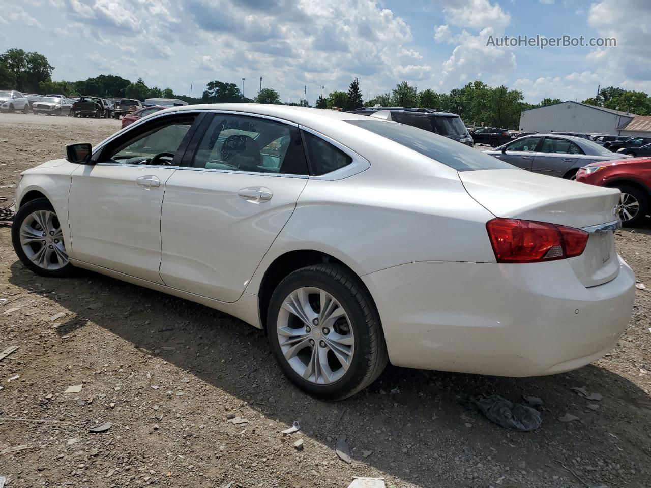 2014 Chevrolet Impala Lt White vin: 2G1125S36E9197720