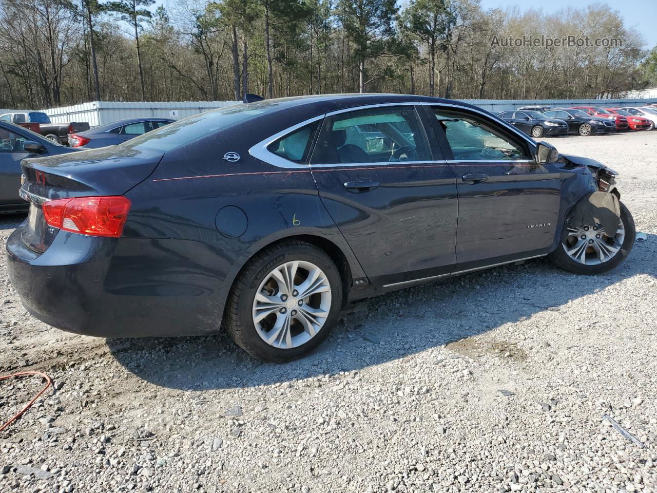 2014 Chevrolet Impala Lt Blue vin: 2G1125S37E9100878