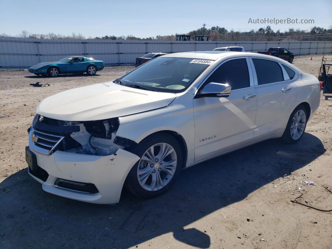 2014 Chevrolet Impala Lt White vin: 2G1125S37E9172230