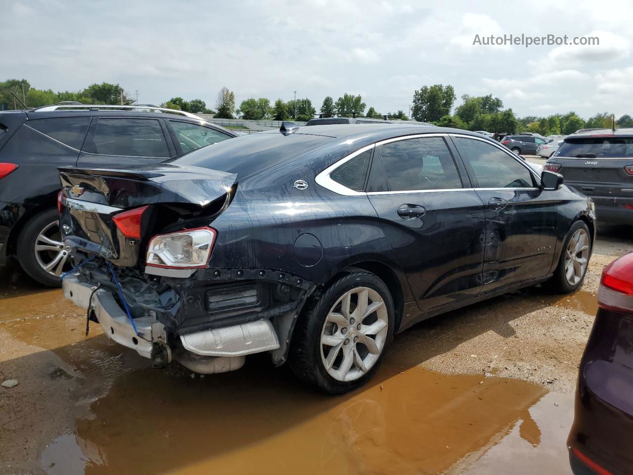 2014 Chevrolet Impala Lt Blue vin: 2G1125S37E9214055