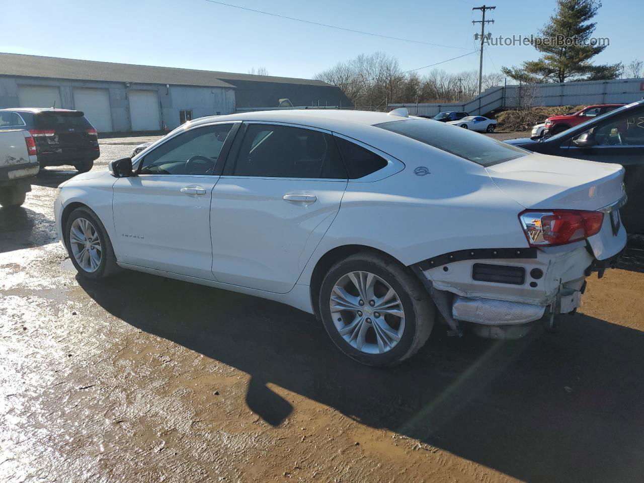 2014 Chevrolet Impala Lt White vin: 2G1125S38E9121335