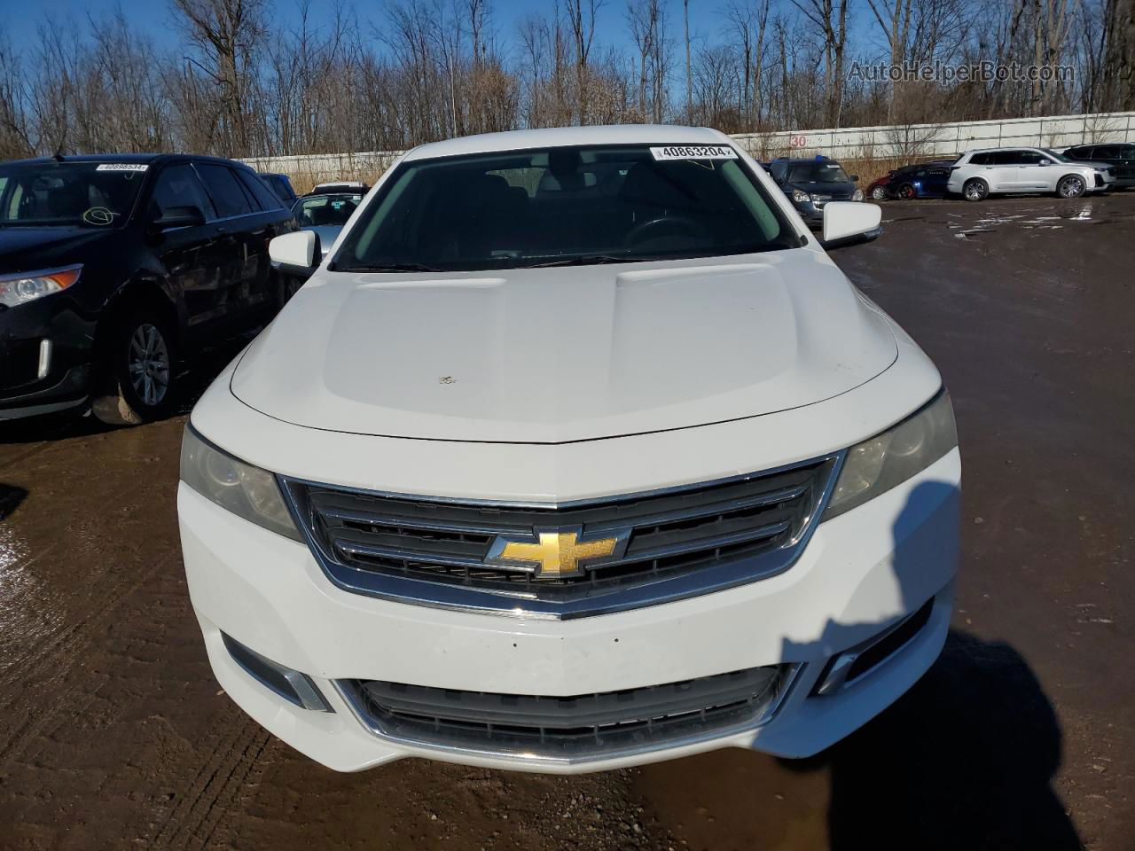 2014 Chevrolet Impala Lt White vin: 2G1125S38E9121335