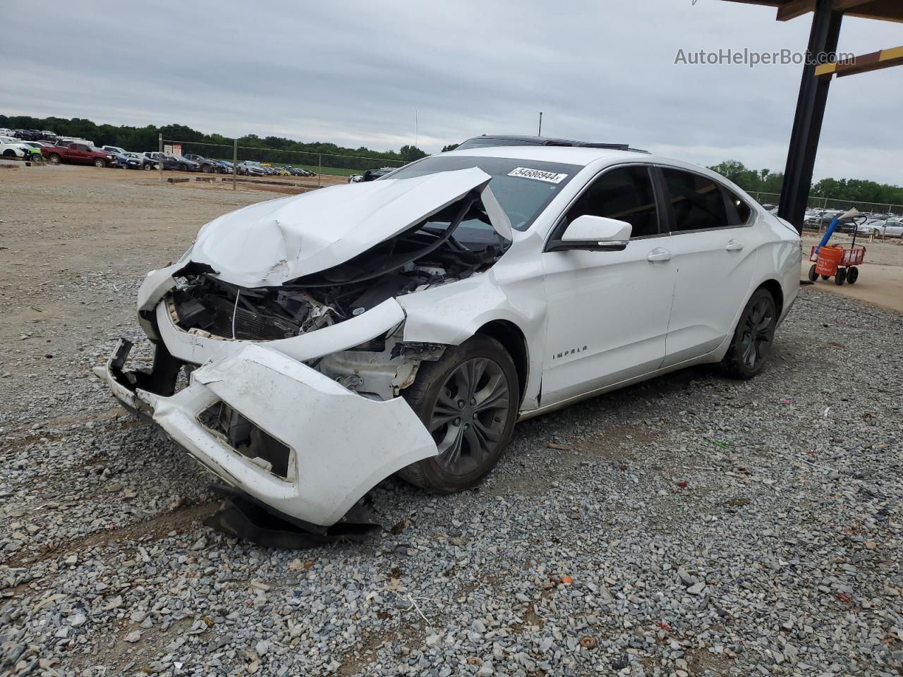 2014 Chevrolet Impala Lt White vin: 2G1125S38E9170468