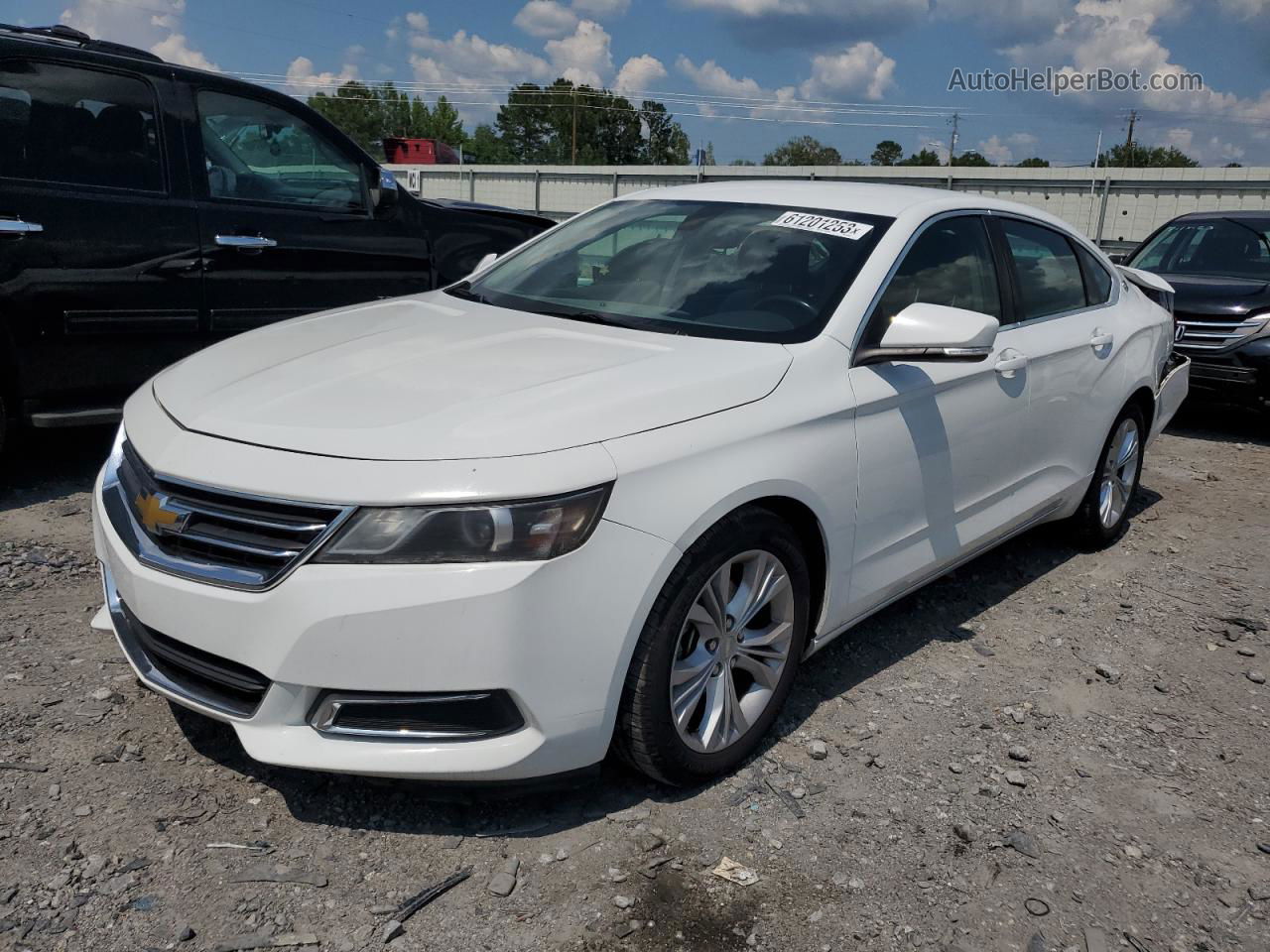 2014 Chevrolet Impala Lt White vin: 2G1125S39E9106388