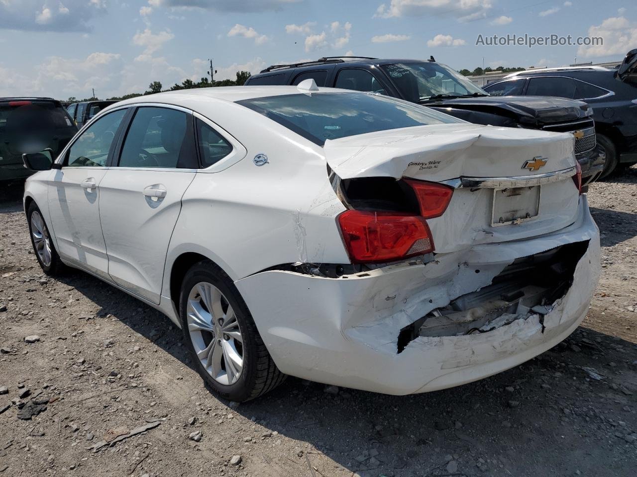 2014 Chevrolet Impala Lt White vin: 2G1125S39E9106388