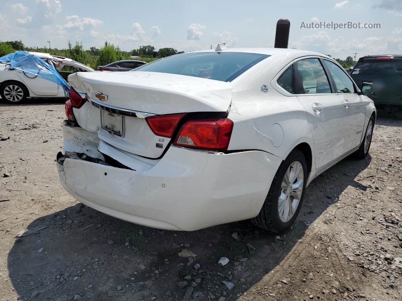 2014 Chevrolet Impala Lt White vin: 2G1125S39E9106388