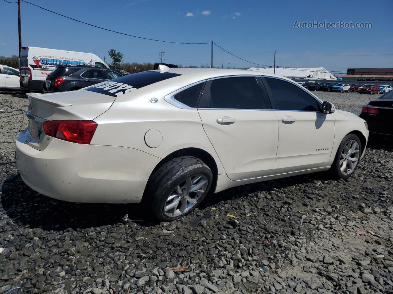 2014 Chevrolet Impala Lt White vin: 2G1125S3XE9162792