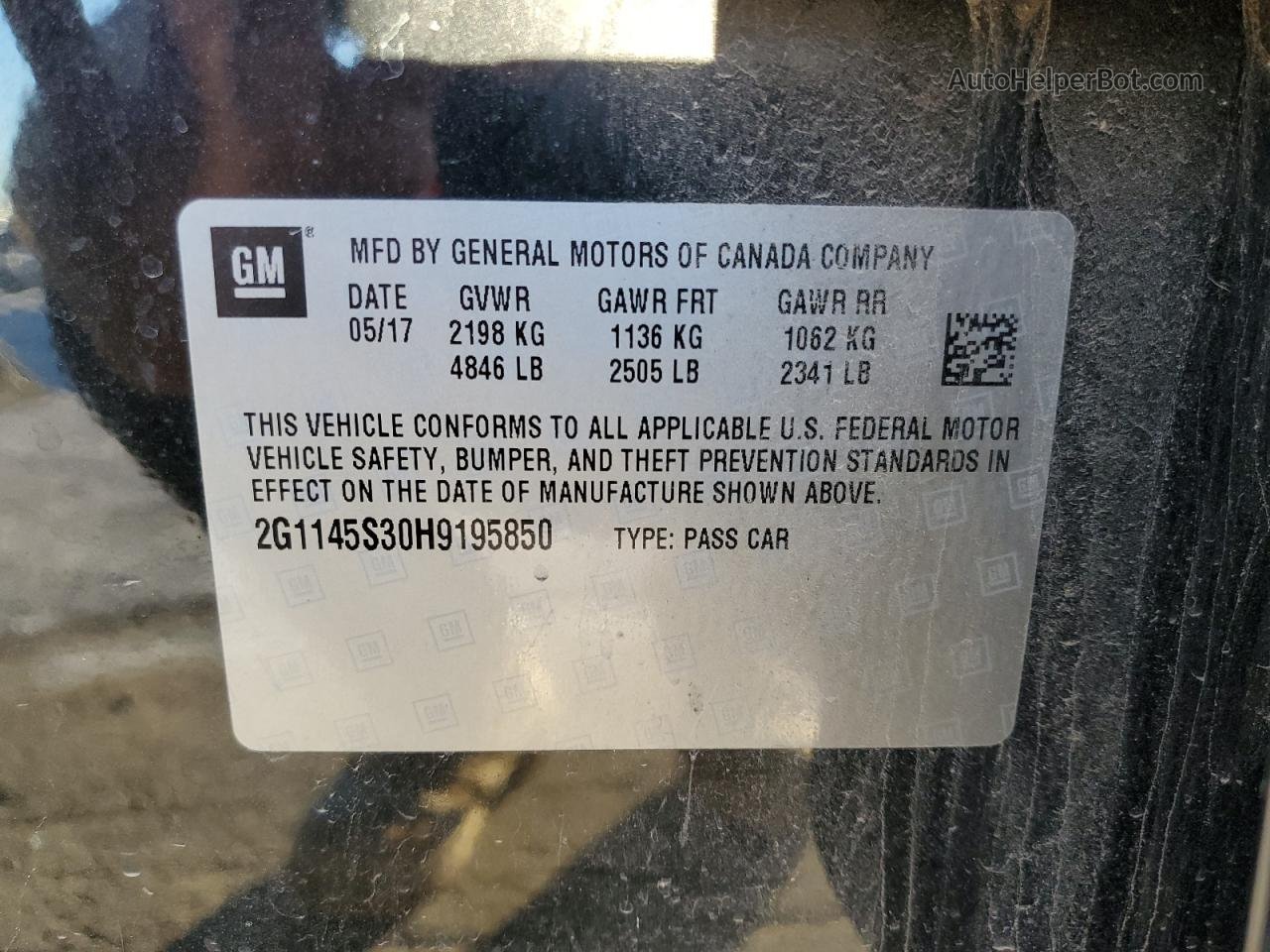 2017 Chevrolet Impala Premier Черный vin: 2G1145S30H9195850
