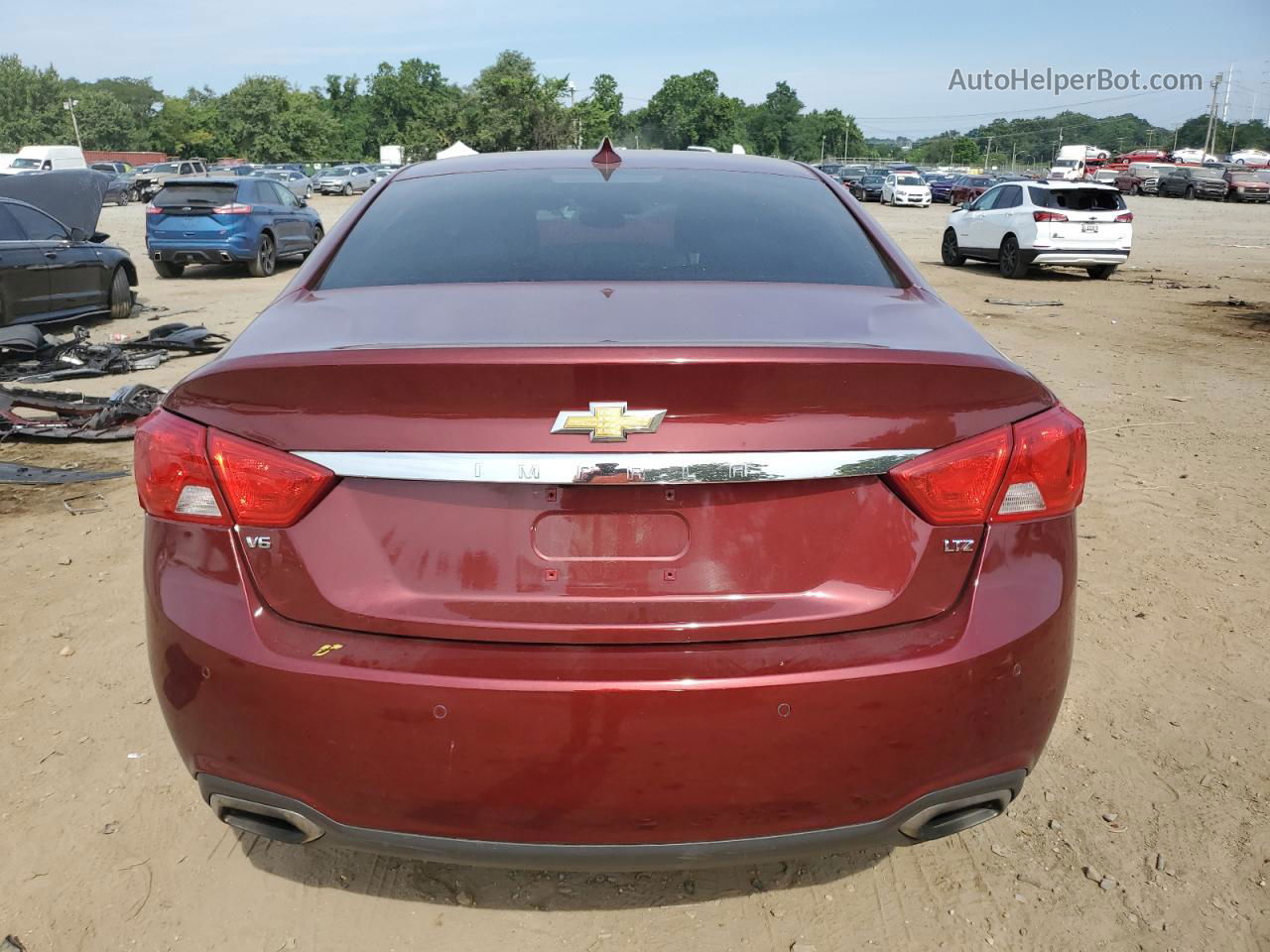 2016 Chevrolet Impala Ltz Red vin: 2G1145S31G9160555